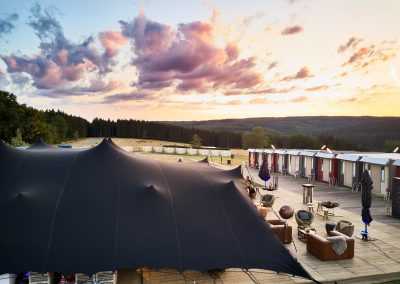 Pop Up hotel Flexotels for corporate event near Spa Franchorchamps