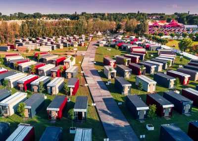 Glamping village with 300 Flexotelrooms at Tomorrowland Dreamville